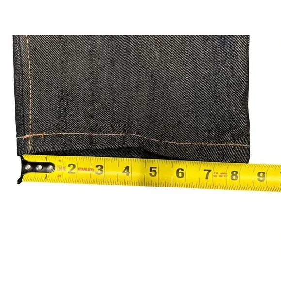 Qruel Jeans Co Straight Fit Mid Rise Black Jeans with Belt Size 40x32 - Picture 7 of 9